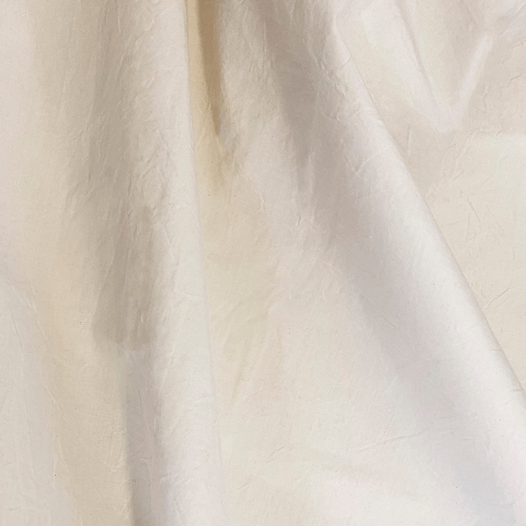 Close-up image of Ecru Garment Washed Percale