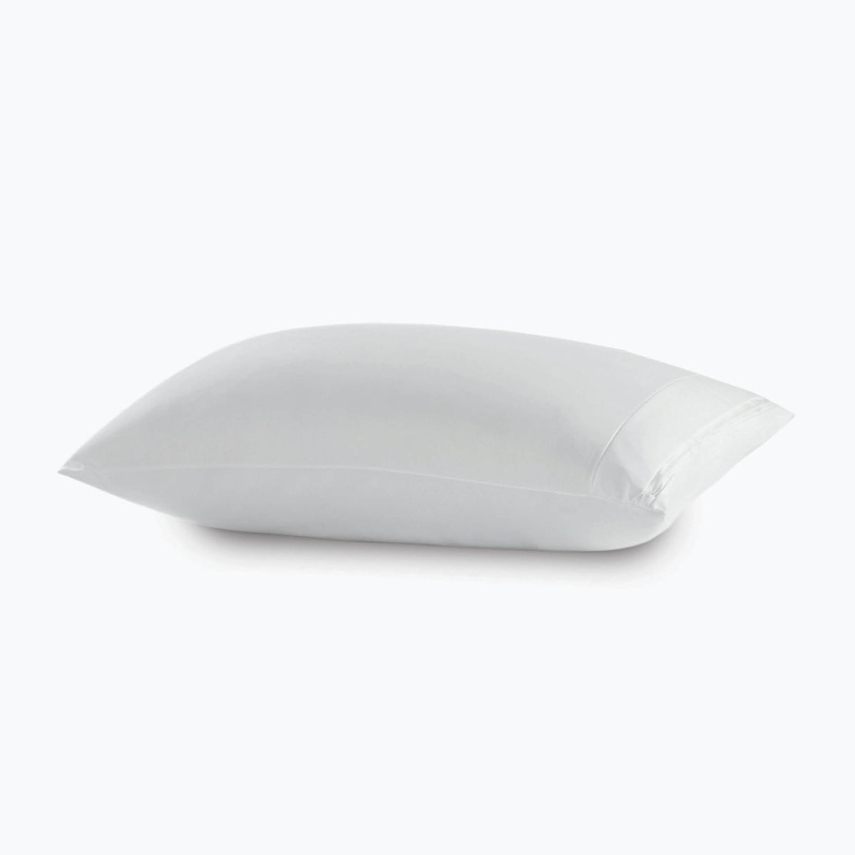 Image of a Pillow Protector on a pillow on a white background 