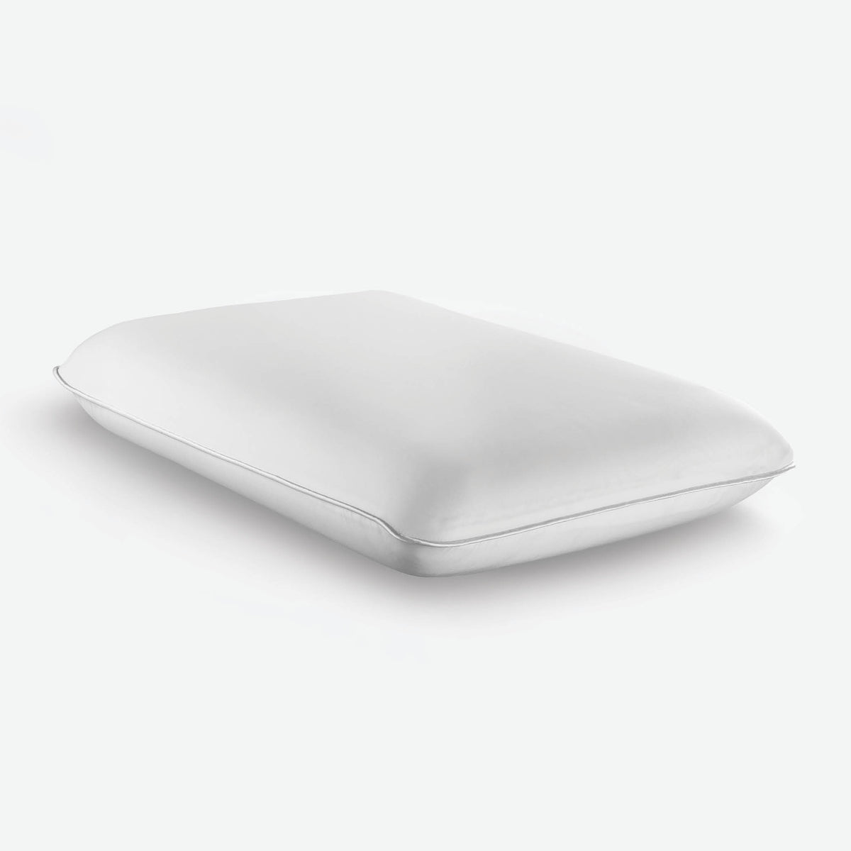 Image of the Cooling Replenish Pillow with the memory foam side facing up on a white background