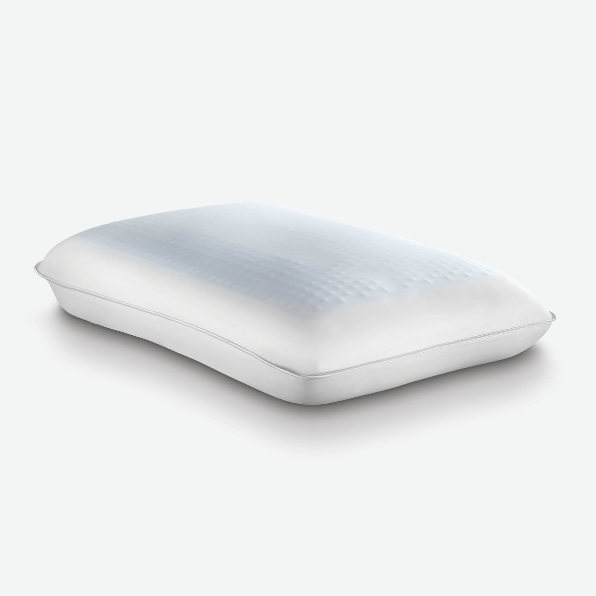 Image of the Cooling Replenish Pillow with the cool gel side facing up on a white background