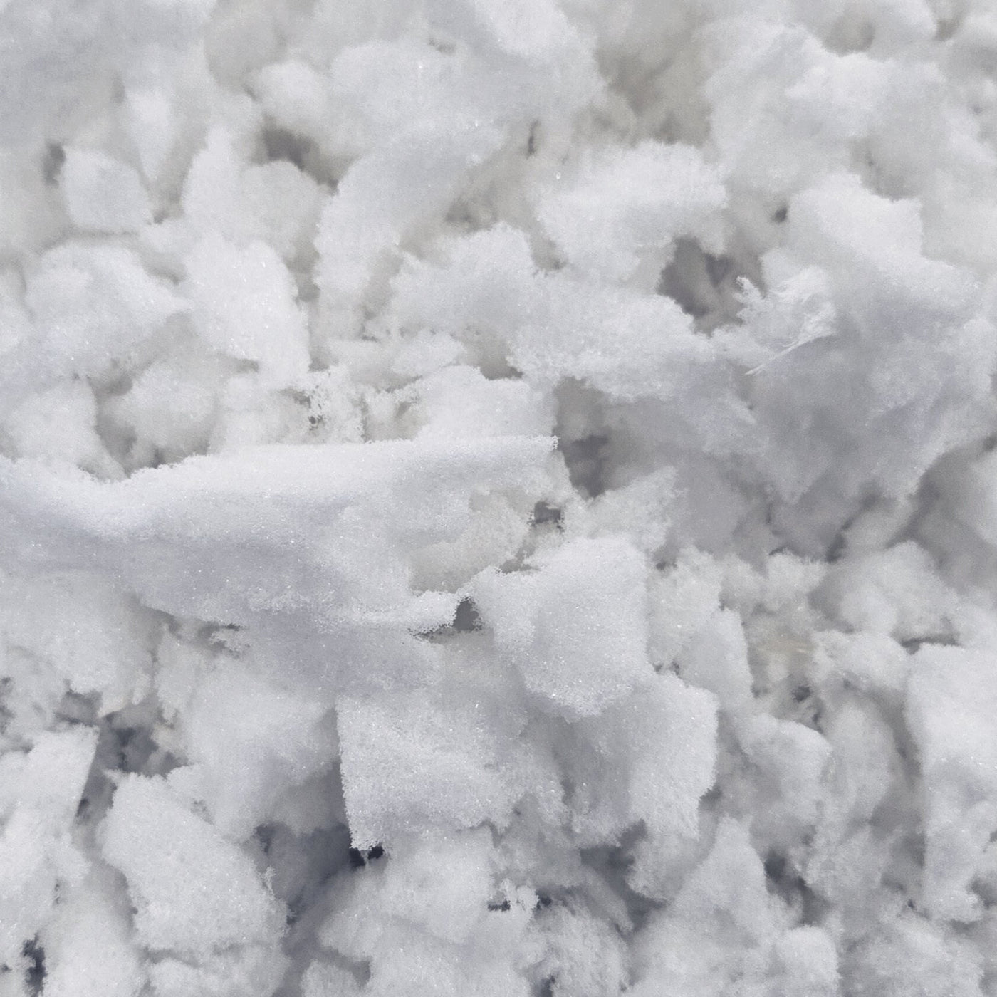 Close-up image of shredded memory foam