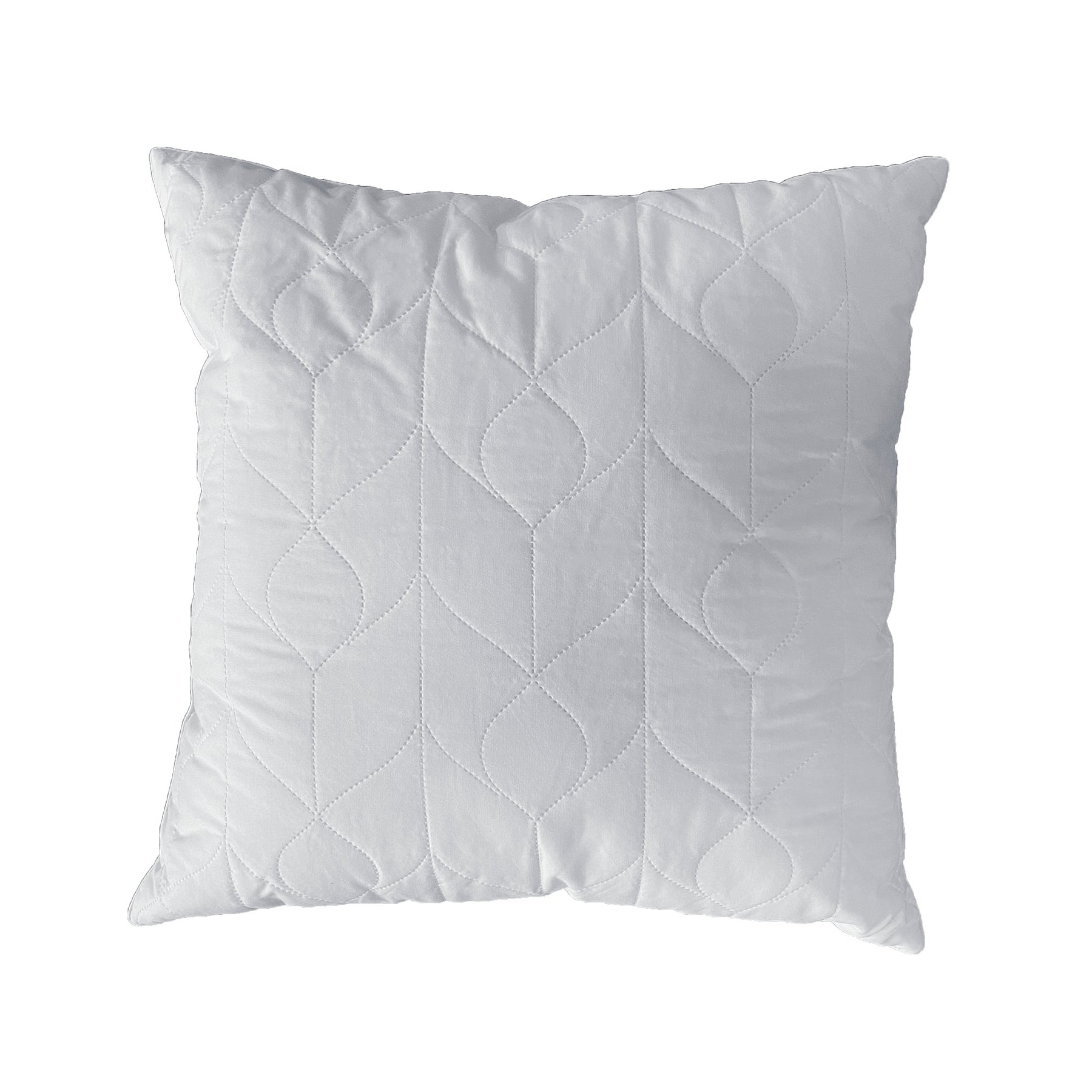 Image of a single Euro-shaped Quilted Pillow Insert on a white background