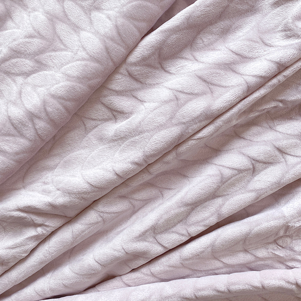 Close-up image of the Soft Pink Weighted Blanket Cover