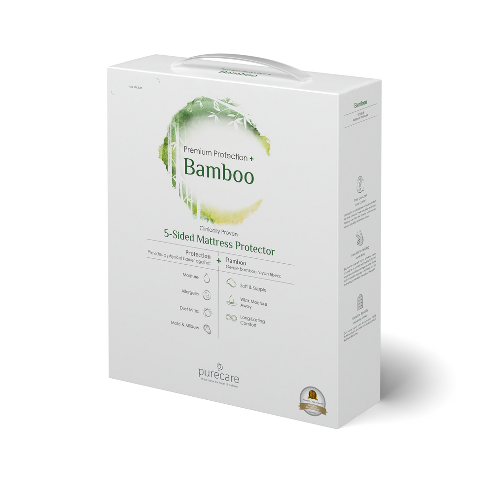 Image of the Bamboo Mattress Protector packaging