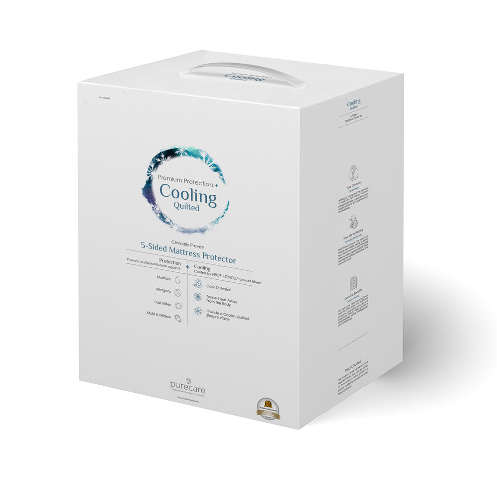 A picture of the Cooling Quilted Mattress Protector Packaging 