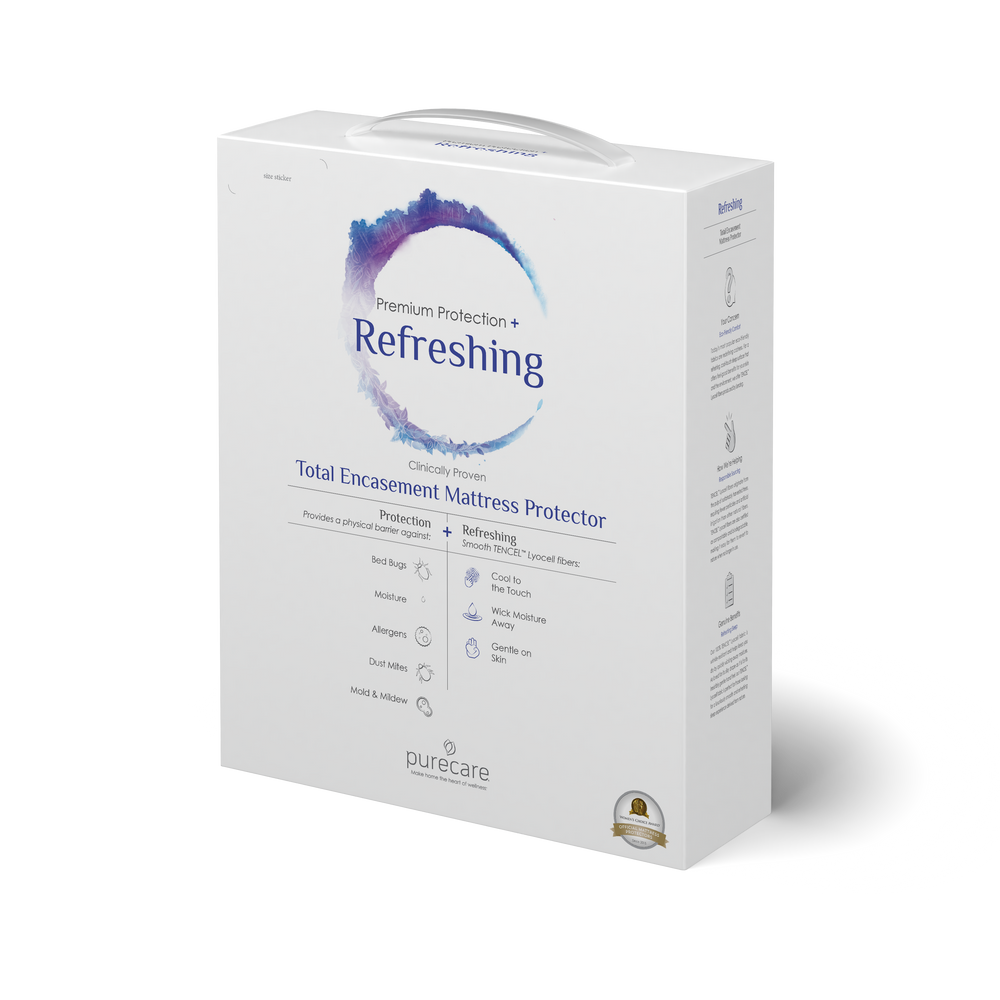 Image of the Refreshing Total Encasement Mattress Protector packaging