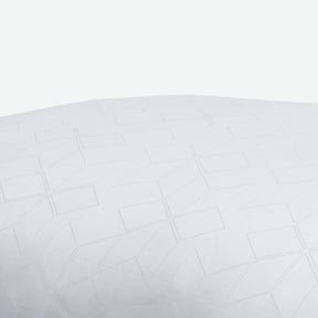 Close-up image of the Shattered Ice pattern on the pillow cover