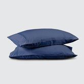 Image of two pillows stacked on top of one another with a Celestial Blue Refreshing TENCEL™ Lyocell Pillowcase on each