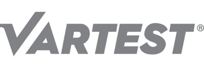 A gray Vartest logo